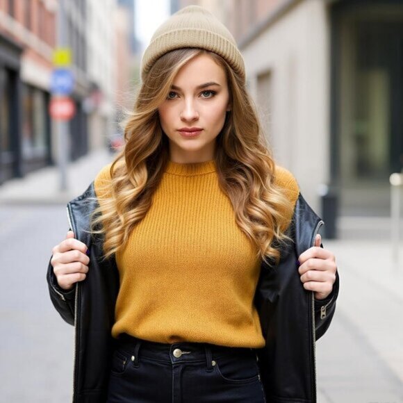 ⚡Unisex Black, Light Gray, Khaki, Beige 4 Pieces Watch Hat Fisherman Beanie - Picture 7 of 7